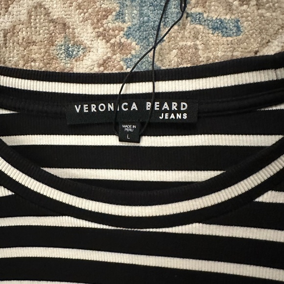 Veronica Beard Striped Long Sleeve Top - Picture 2 of 4